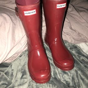 Short hunter boots Red